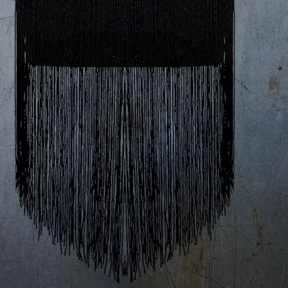 Tassel Fringes Cami Crop Top black M - Picture 8 of 9